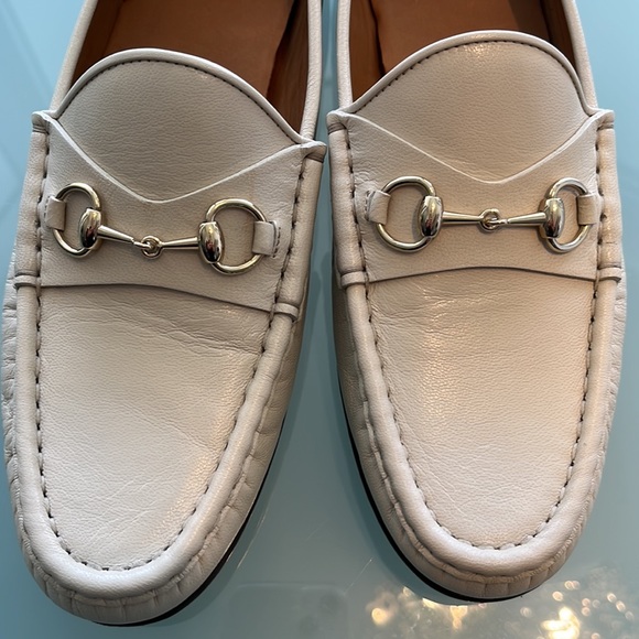 Woman shoes, Gucci loafer, size 40 color, cream, white - Picture 6 of 7